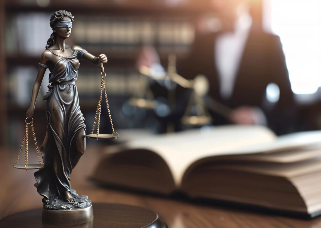 blind justice statue background image