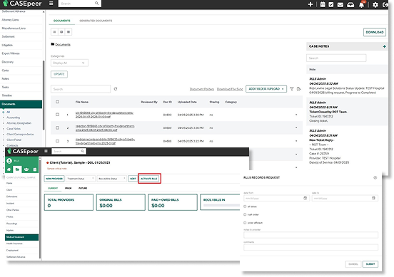 casepeer screenshots
